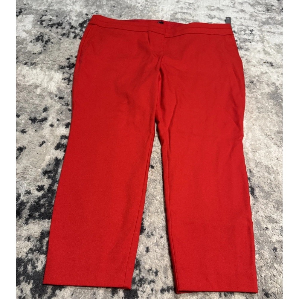 LOFT Marisa Skinny Red Pants Plus Sz 20 Make Length Fitted Thigh Hip